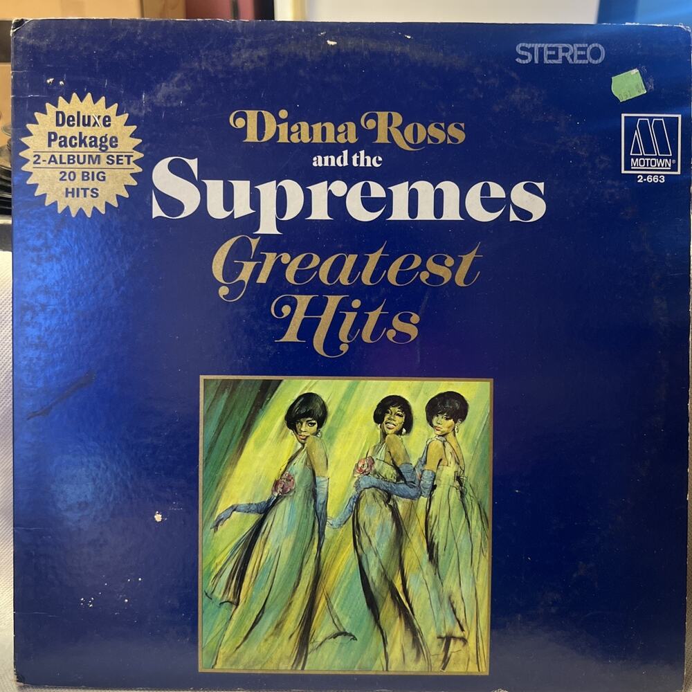 DIANA ROSS + THE SUPREMES GREATEST HITS 2-LP VG++ GATEFOLD + POSTER! ULTRASONIC